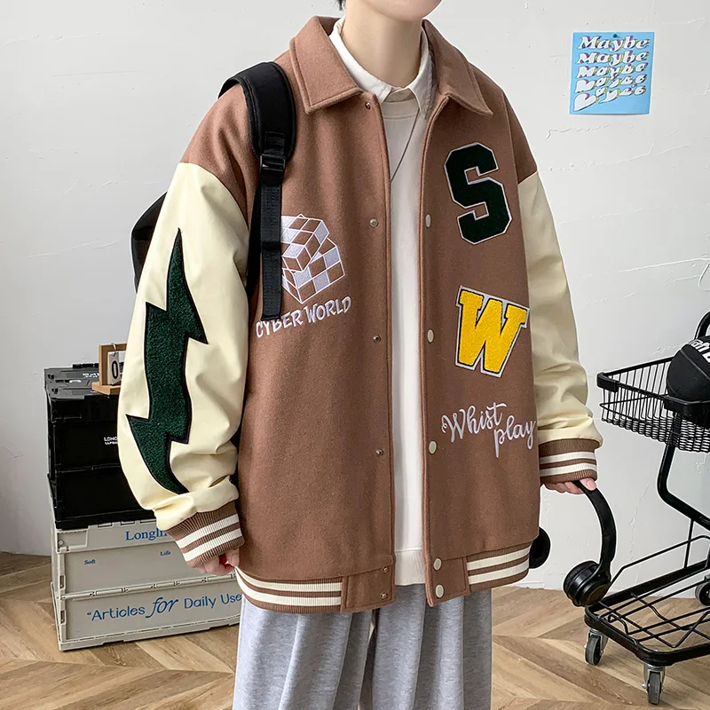 Зимнее модное брендовое мужское пальто-карго с хлопковой подкладкой новинка 2024