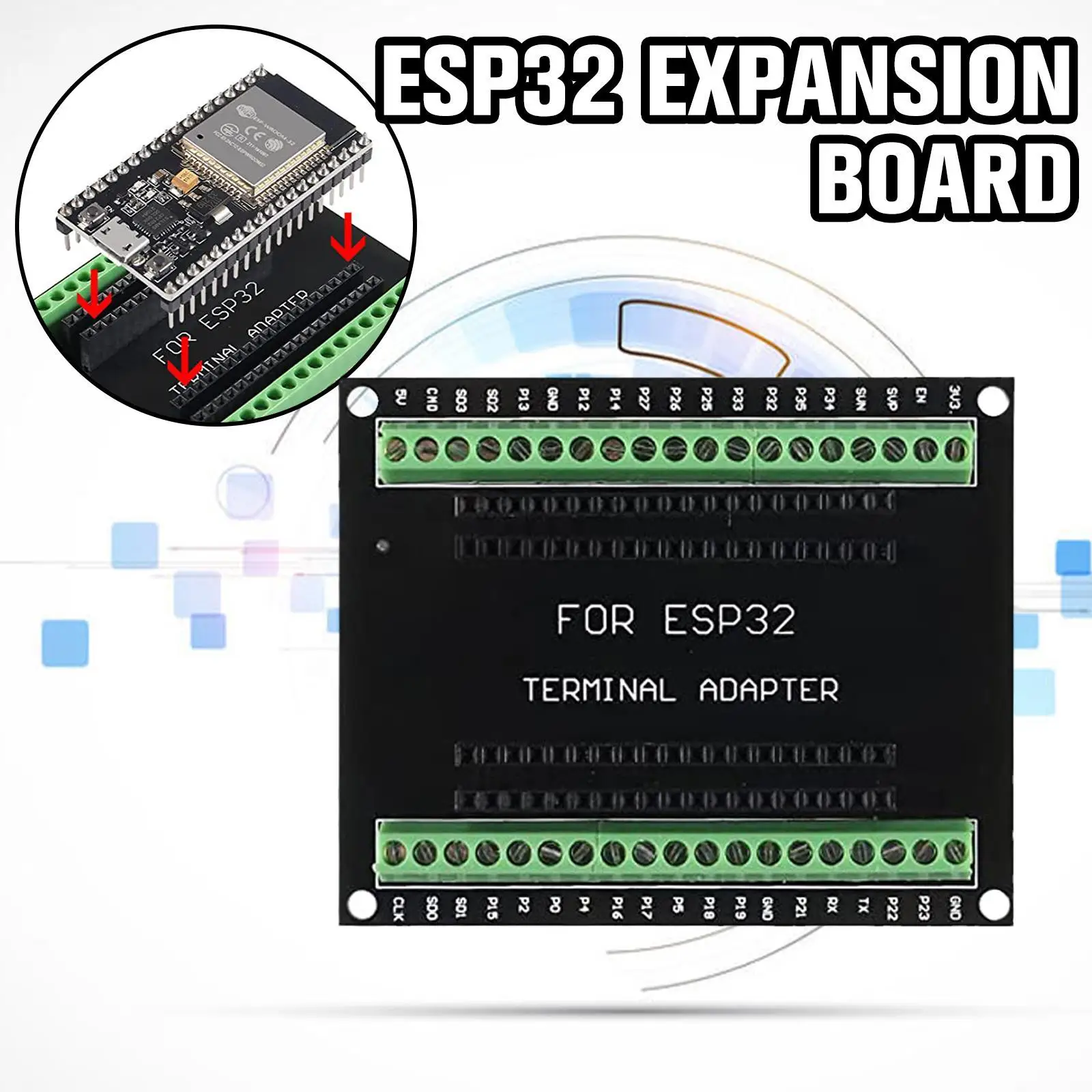 Плата расширения ESP32 ESP8266 GPIO 1 в 2 совместимая с 38 контактами ESP32S макетная плата 4