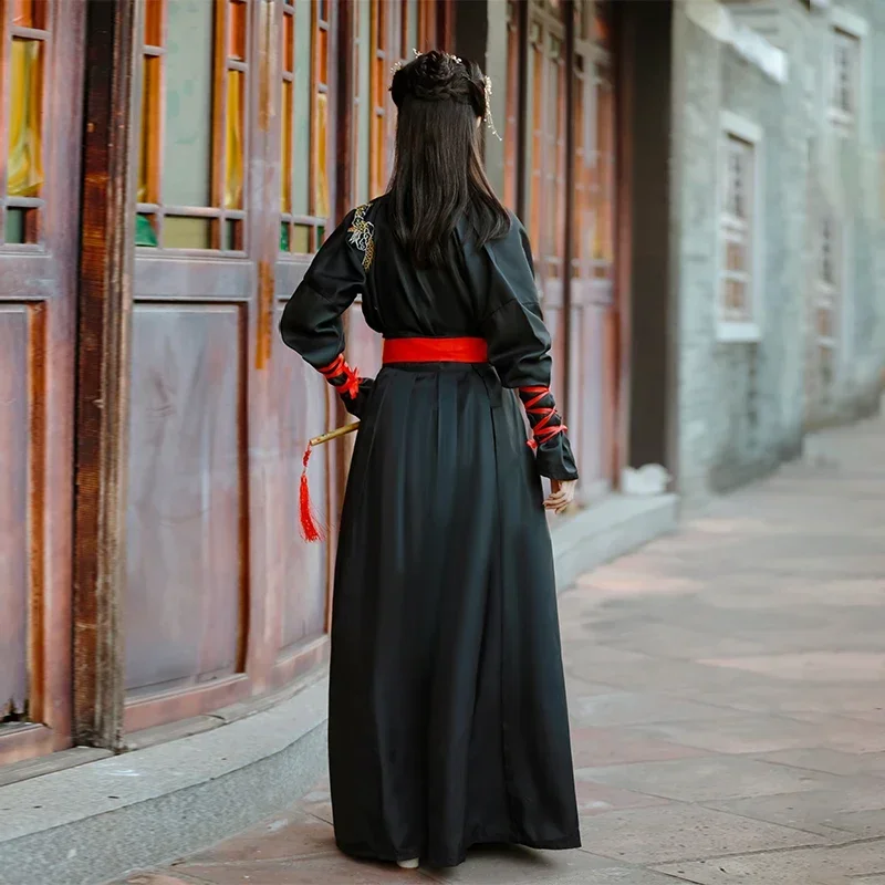 Мужской женский традиционный костюм ханьфу в китайском стиле Тан кардиган с