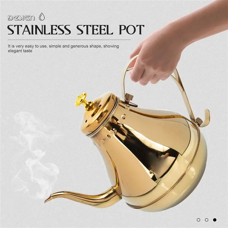 

Tea Kettle Household Milk Tea Kettle Stainless Steel Teapot with Strainer