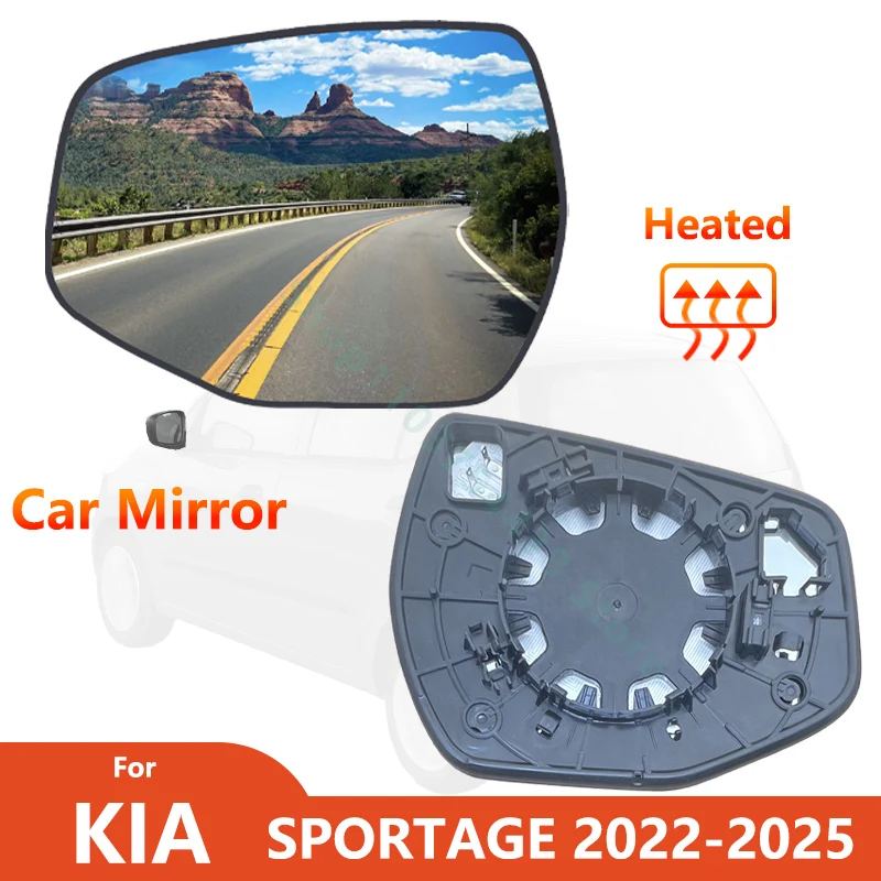 Фото Левое и правое дверное зеркало для KIA SPORTAGE 2023 2024 2025 с подогревом/боковое зеркало заднего вида автомобиля, запасная часть 87611-P1010 87621-P1010 №1