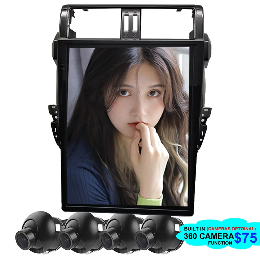 

15" Android Tesla Car GPS Navigation For TOYOTA Land Cruiser Prado 2014-2017 Head Unit Multimedia Player Radio Tape Recorder