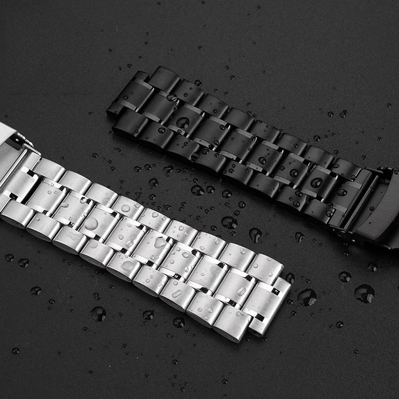 Фото 24*16 мм серебристо-черный ремешок из нержавеющей стали для мужчин TIMEX T2N720 T2N721 TW2R55500 T2N721, ремешок для часов, браслет №4