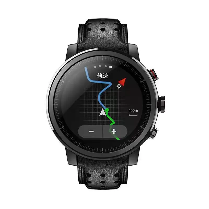 Глобальная версия Amazfit Stratos + Sport Watch 2S GPS GLONAESS ремешок из натуральной кожи