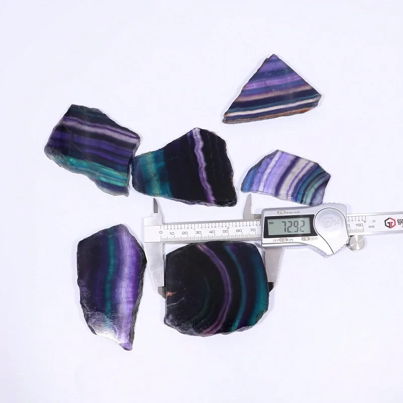 Радужное искусственное украшение Исцеляющие кристаллы и камни кусочки флюорита