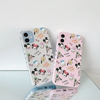 disney mickey minnie mouse donald duck goofy dog phone case for iphone 11 12 13 mini pro xs max 8 7 plus x xr cover