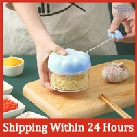 the new chopper manual garlic vegetables cutter meat grinders kitchen gadgets garlic masher household crusher hand drop shipping