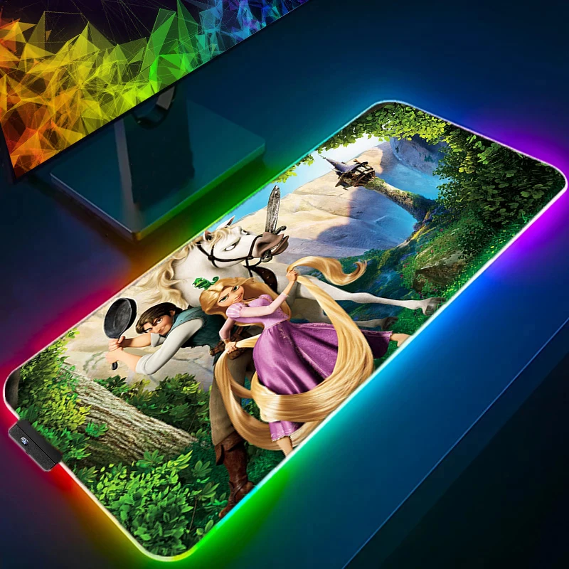 

Коврик для мыши со светодиодсветодиодный подсветильник кой, нескользящий, RGB