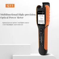 high precision battery new g11 optical power meter high precision rechargeable battery fiber optic power meter ftth opm tester