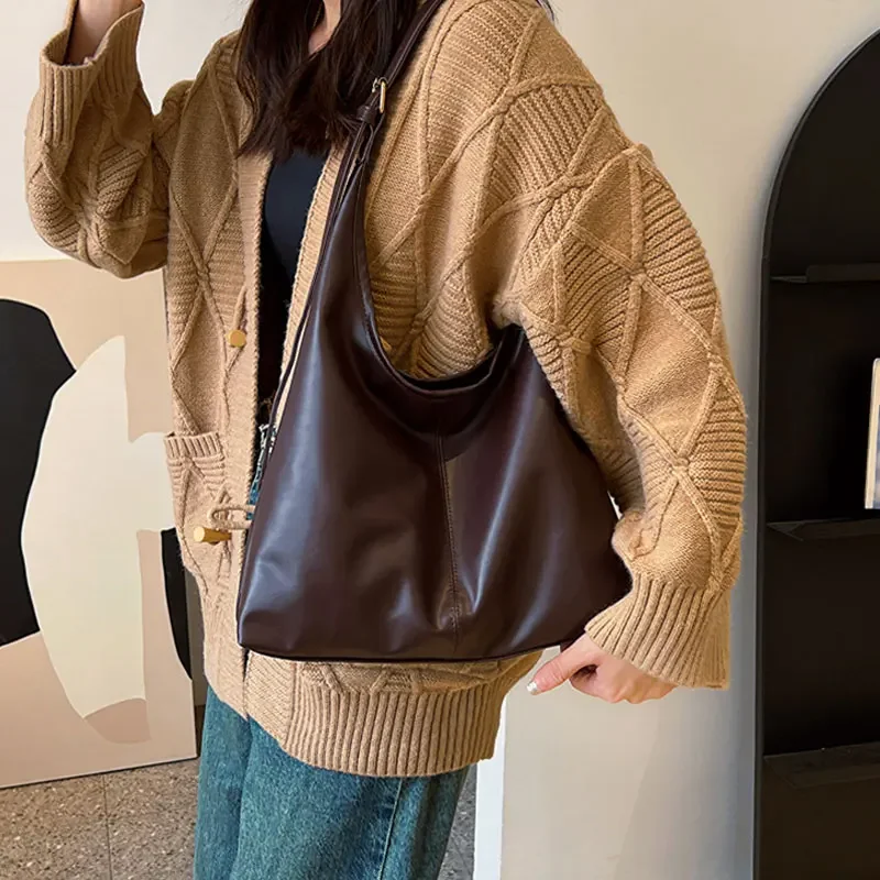 Дизайнерские модные сумки Ретро сумка на плечо с текстурой для женщин