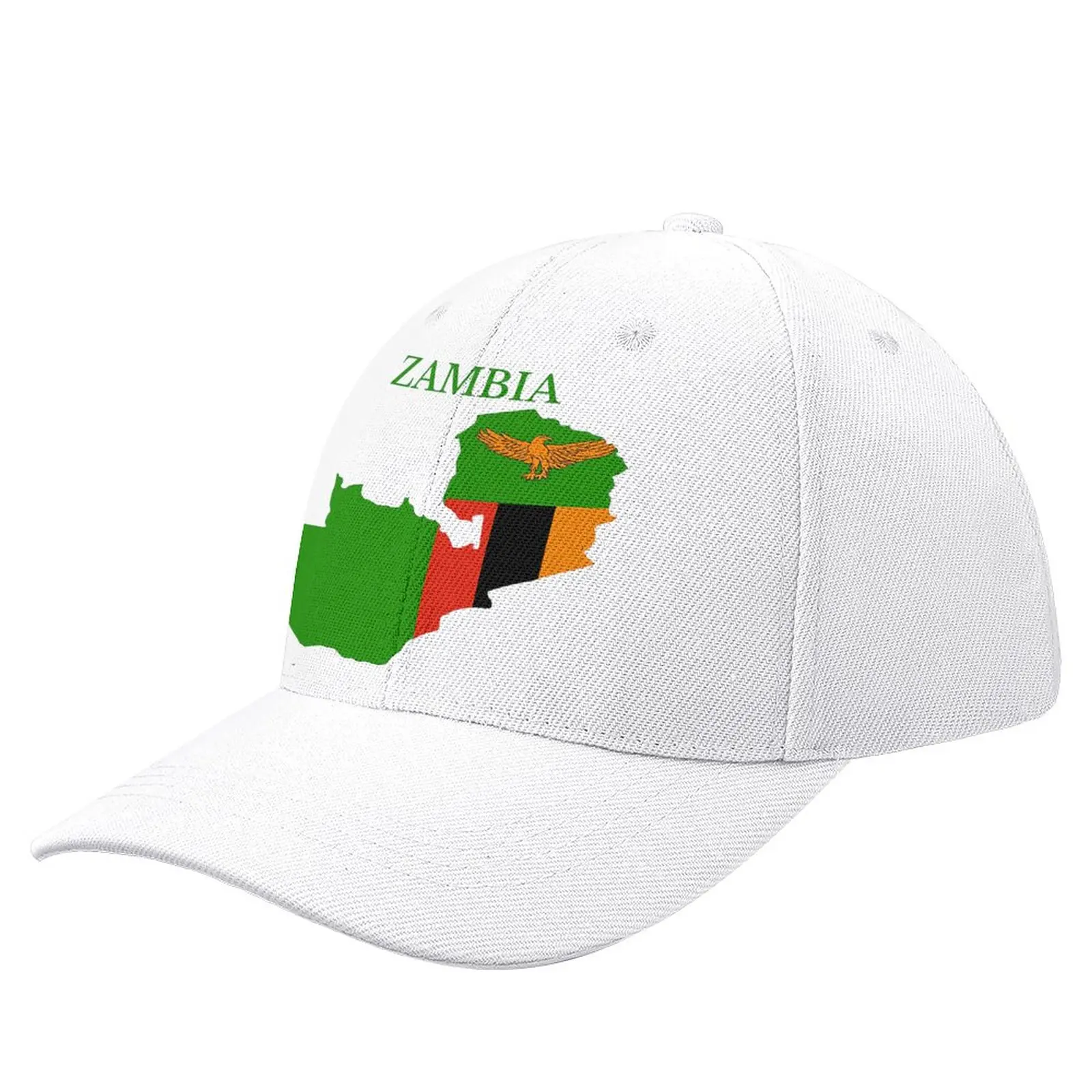

Zambia Map Flag Graphic Travel Unisex Fishing Hip Hop CapsHeadgear Casquette