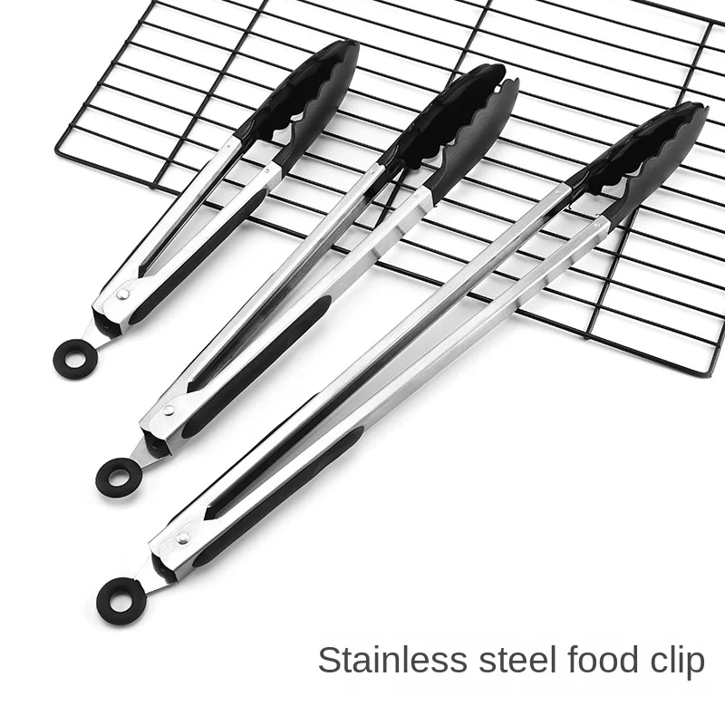 

Multi-Size Stainless Steel Food Clips Barbecue Clips Multi-Purpose Buffet Kitchen Tools Convenient BBQ Tool with Locking Clips