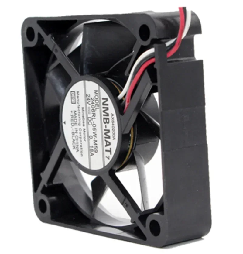 Новый NMB-MAT 60 мм 2406RL-05W-M59 DC 24 В 0 18 А 6015 60*60*15 охлаждающий вентилятор преобразователь