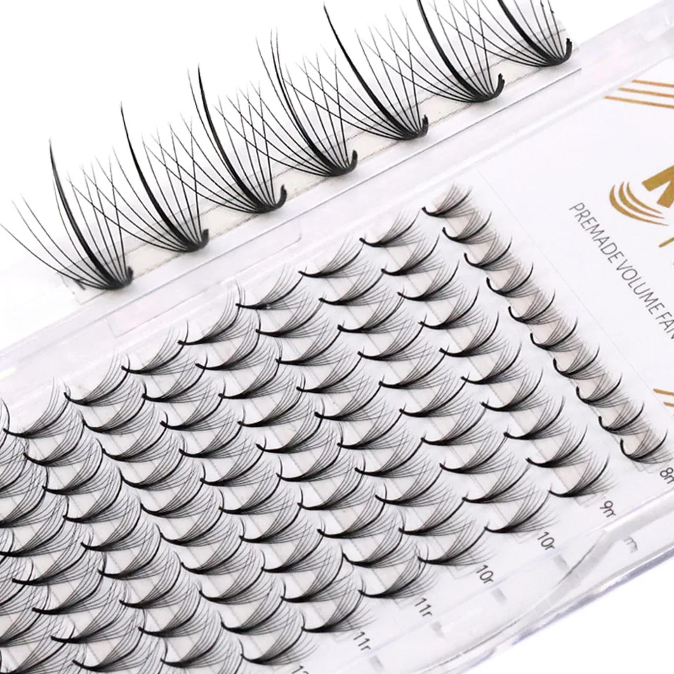 Готовые ресницы Rujade 3D 5D 7D 9D с заостренным стержнем из искусственной норки