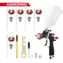 AEROPRO A610 LVLP Air Spray Gun R500 Car Painting Gun Paint Spray Gun Kit  Airbrush 1.3mm 1.4mm 1.5mm 1.7mm 2.0mm A610 Spray Gun