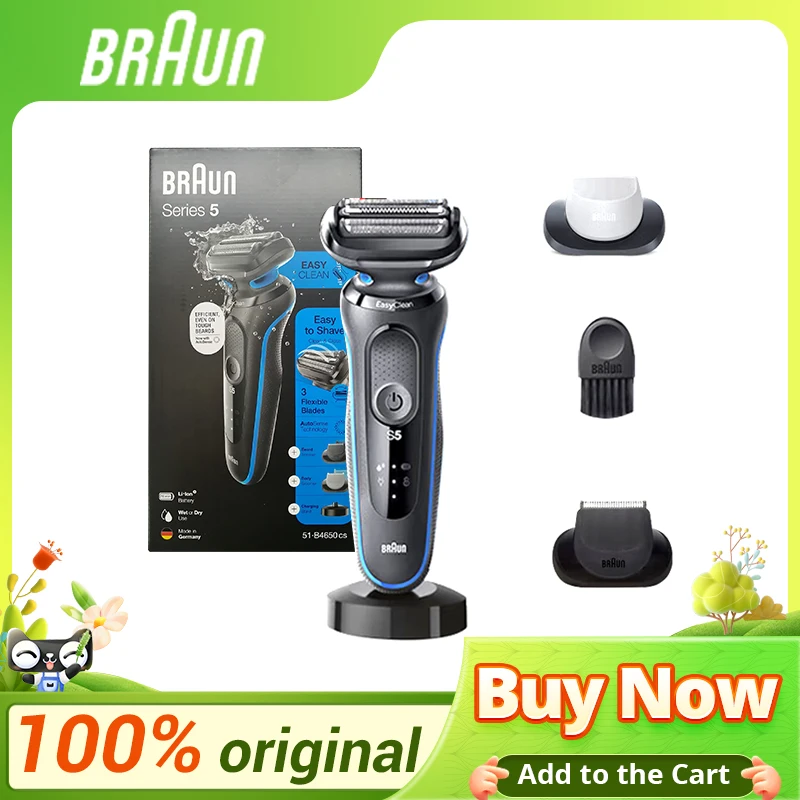 Reciprocating Shaver Series 5, Free Disassembly And Quick Wash, Free Haircut + Shaver