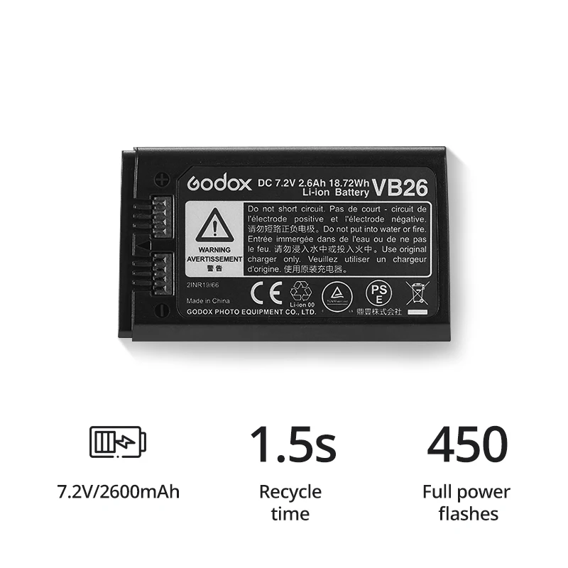 Фото Вспышка Godox V860III V860 III Speedlite E-TTL HSS для камер Canon, Sony, Nikon, Fuji, Olympus, Panasonic, Pentax. №4
