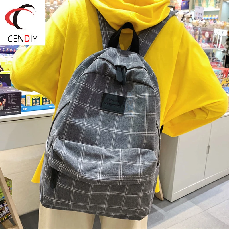 

Модная школьная сумка для девочек, повседневный простой женский рюкзак в полоску, сумка для подростков, дорожная сумка на плечо, рюкзак