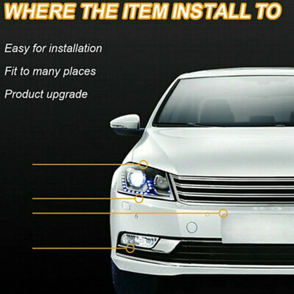 2 шт. универсальные фонари для дневных ходовых огней