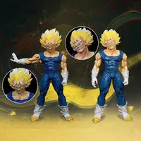 38CM Anime Dragon Ball Z Figure GK Majin Vegeta Figurine Big PVC Action Figures Collection Model Toys for Children Gifts