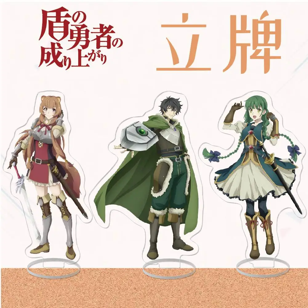 

Anime The Rising of the Shield Hero Acrylic Stand Model Naofumi Iwatani Action Figures DIY Desk Decor Standing Sign Collection