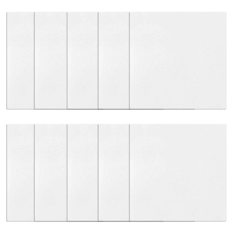 

10 Pcs Microwave Kiln Diy Glass Fiber Paper Ceramic Fiber Paper Hot Melt Kiln Paper White Square Lining Paper 7cm