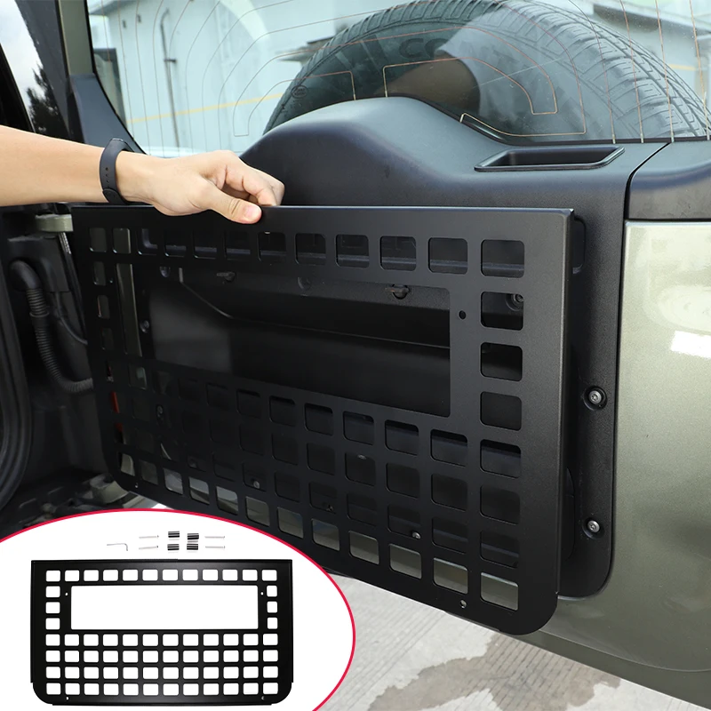 

Car Styling For Land Rover Defender 2020-2022 Alloy Car Tail Door Racks Storage Bag Shelf Tailgate Luggage Carrier Supports