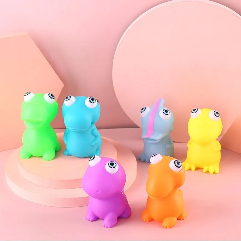 

Eye Popping Dinosaur Kawaii Animal Dinosaur Squishy Toys for Kids Adult Antistress Ball Squeeze Stress Kawaii Relief Toys