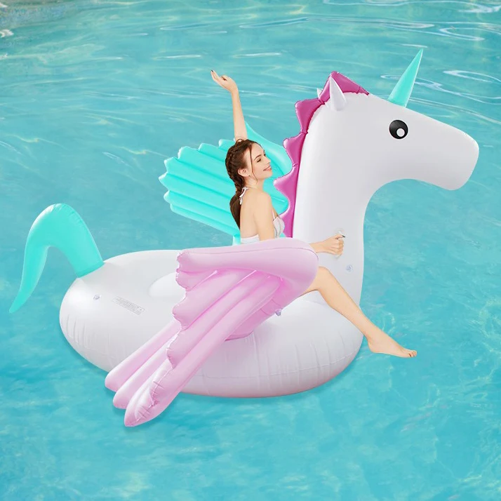 

Big Size Unicorn Floating Row Air Mattress Inflatable Air Cushion Bed Inflatable Pegasus Lounge Chair Swimming Air Mattress