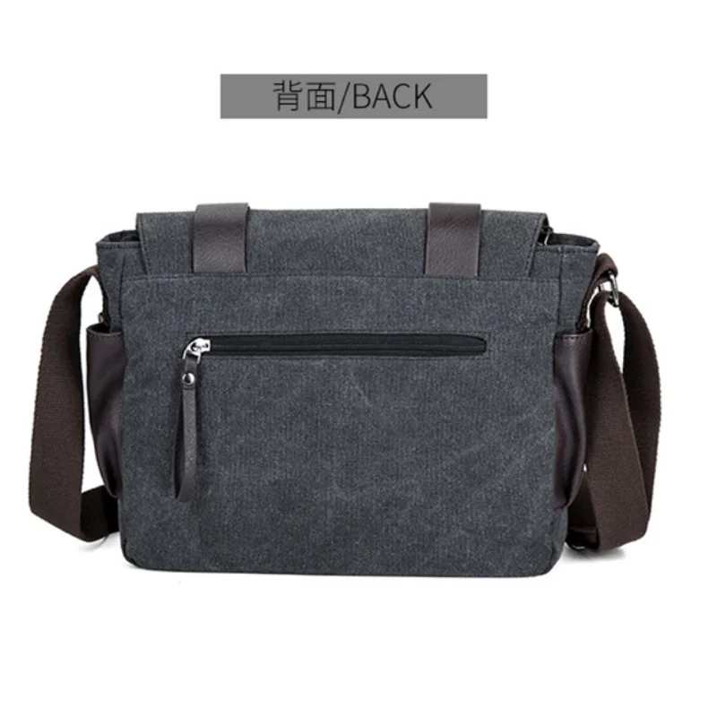 Men's Business Canvas Fashion Travel Bag Korean Version Shoulder Crossbody Bags for Men Retro Casual Briefcase Bolso De Hombre