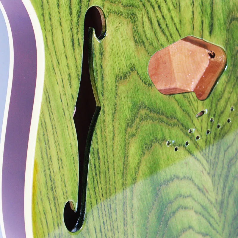 Fend Green Telecaster Thinline корпус гитары Американский Винтажный стиль размер с F отверстием Полу полый (art.: 3920c2ada8dbe) - 3920c2ada8dbe