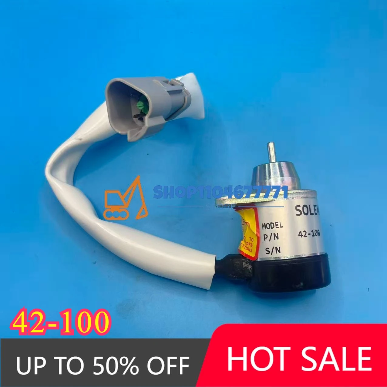 Фото 42-100 Электромагнитный клапан 12 В для Thermo King и двигателей 42 100 Соленоид остановки 41-9100 1500-3076 1500-3024 419100 №1