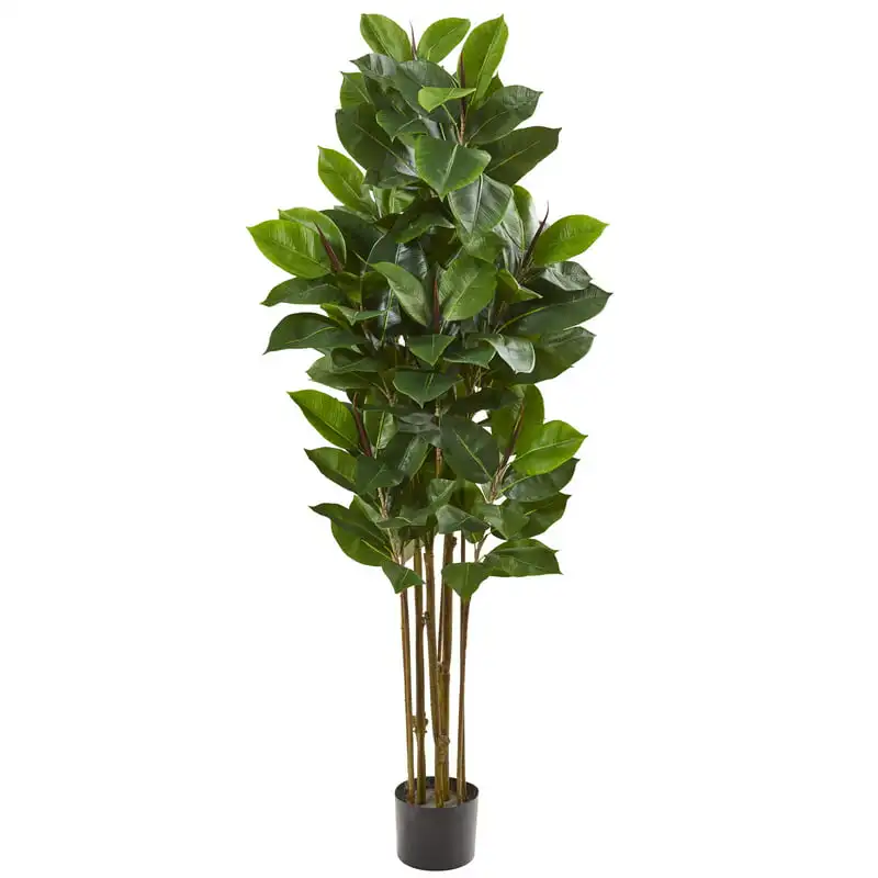 

Rubber Leaf Artificial Tree, Green