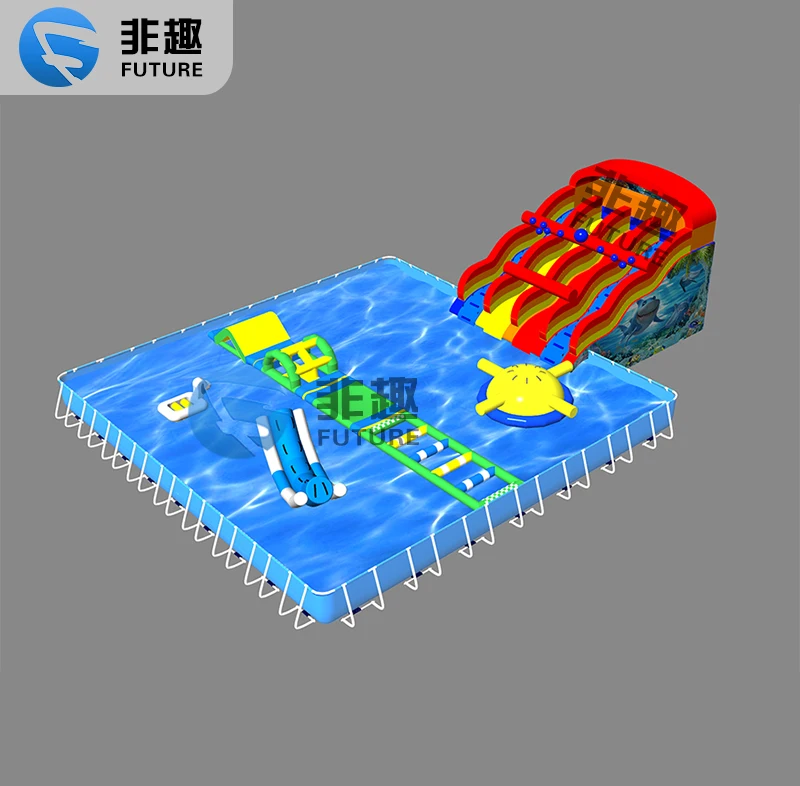 

Adult Inflatable Water Park Pool Floating Water Obstacle Course