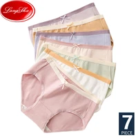 75pcs sexy low waist 100 cotton panties women breathable underwear young girls briefs seamless ladies panty female lingeries