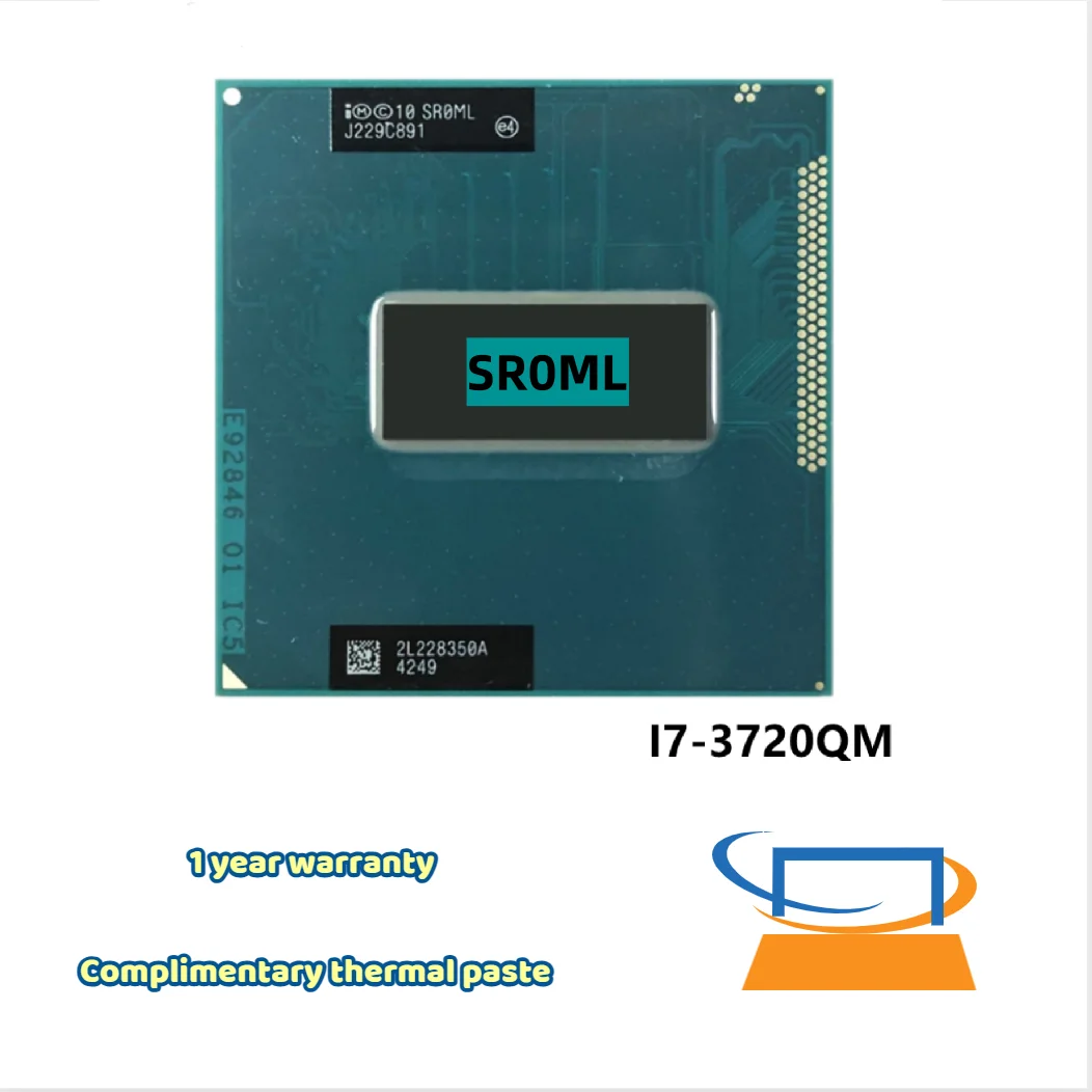 Процессор intel CPU Core I7-3720qm SR0ML 2,6G 6M Cache I7 3720QM 2,6G до 3,6G для HM75 HM77 Бесплатная доставка