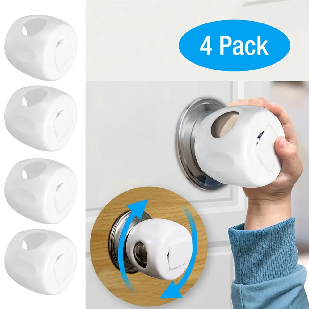 

Kids Safe Children Ball Shape Plastic Protective Safety Lock Cover Door Knob Cover Handle Sleeve Home Accessory