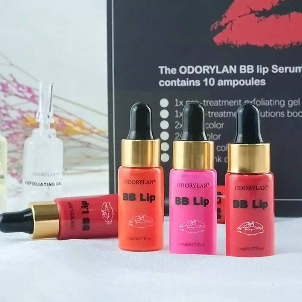 

5Ml Bb Lips Glow BB Lip Serum Pigment Ampoule Starter For Lip Kit MTS Gloss Treatment Mesotherapy Serum Microneedle