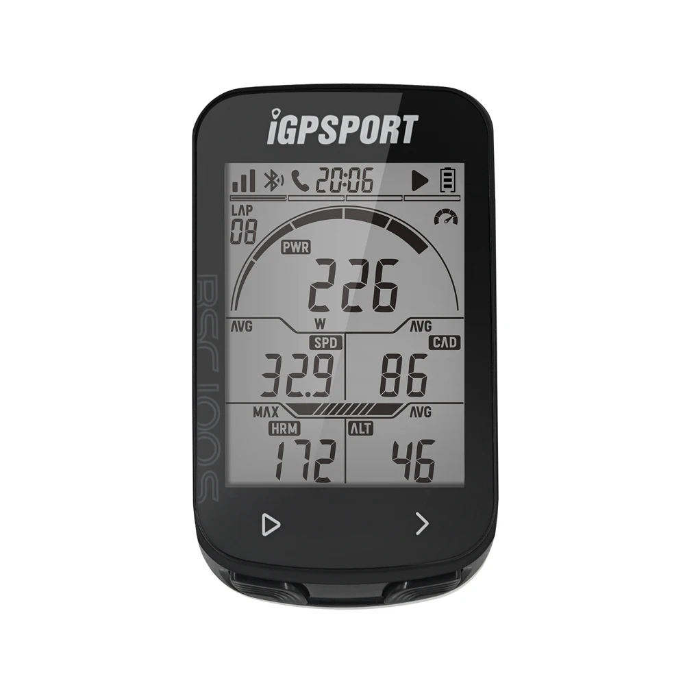 

GPS BSC100S велосипедный Спидометр дисплей 2,6 дюйма велосипедный компьютер беспроводной цифровой велосипедный секундомер IPX7 водонепроницаемый