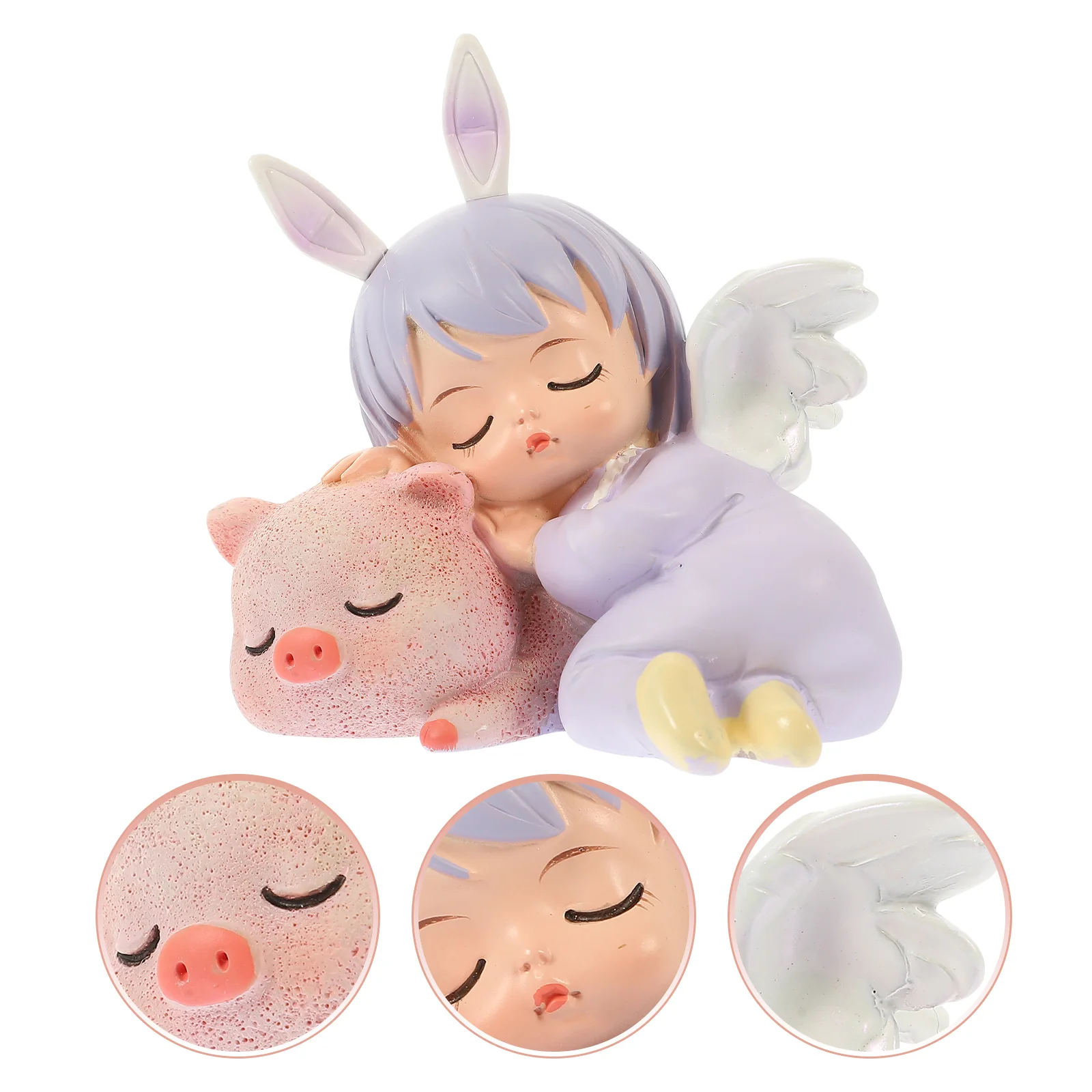 

Angel Statue Craft Resin Ornament for Cake Decor Dashboard And Home Decor