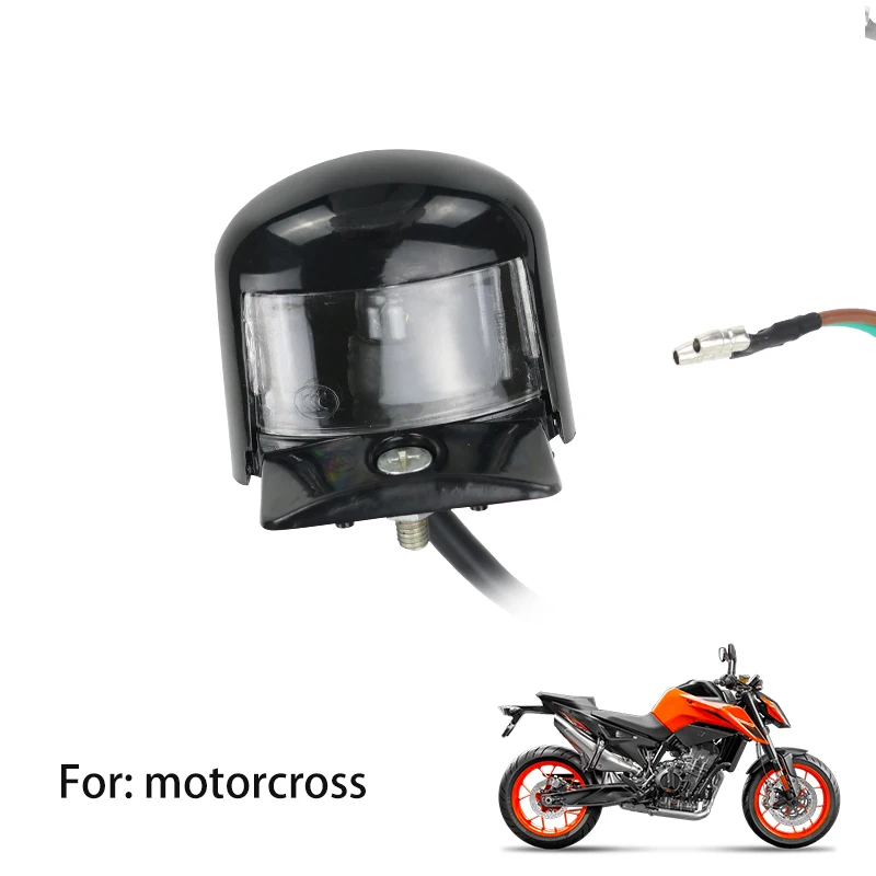 LING QI подсветка для номерного знака питбайка, пластиковая светодиодная подсветка из полипропилена и поликарбоната для большинства мотоциклетных аксессуаров, запчасти