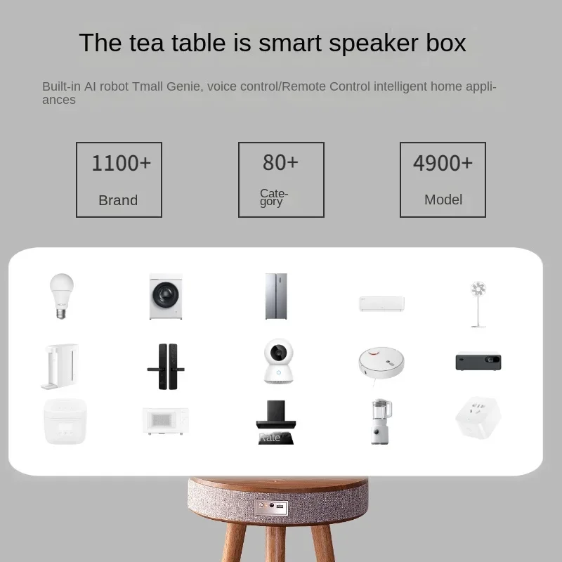 Bluetooth журнальный столик аудио беспроводное зарядное устройство домашний умный