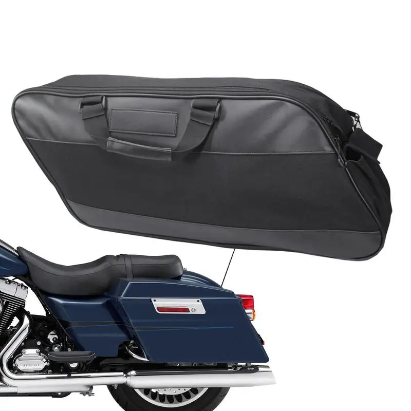 

Waterproof Motorcycle Saddle Bag Luggage Rack Liner Saddlebag for Ha rley Touring Model 1993-2018 Motorbike Side Box Storage Bag
