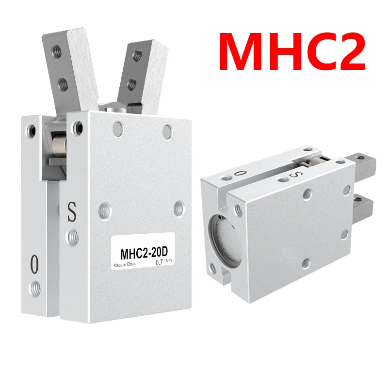 Фото MHC2-10D MHC2-20D MHC2-25D MHC2-16D Угловой воздушный захват Коготь Пневматический цилиндр Поршень захвата робота №1