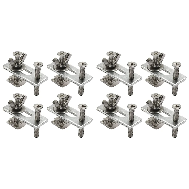 

8PCS T-Track Mini Hold Down Clamp Kit, Compatible With 3018-PRO/3018-MX3/3018-Prover CNC Router Machine