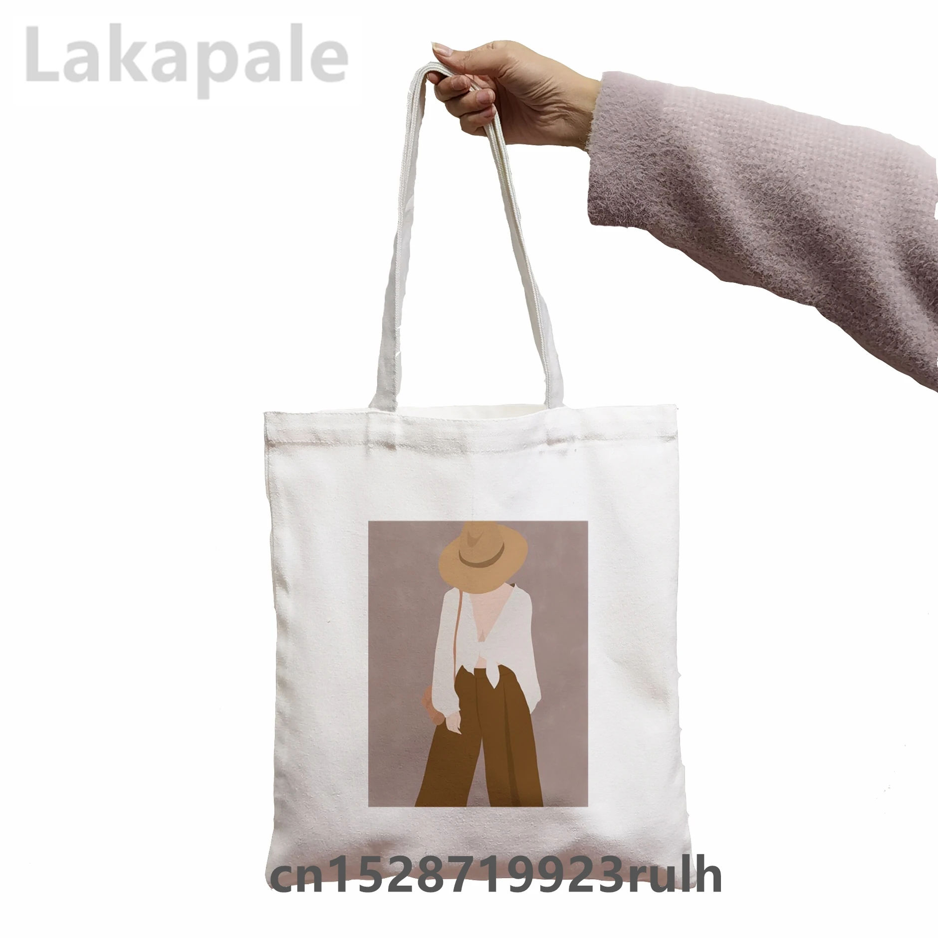 

Abstract Fashion Women Shopper bag Handbags Shoulder Bags Casual Shopping Girls Handbag Women Canvas Bag White Tote bag Shopping