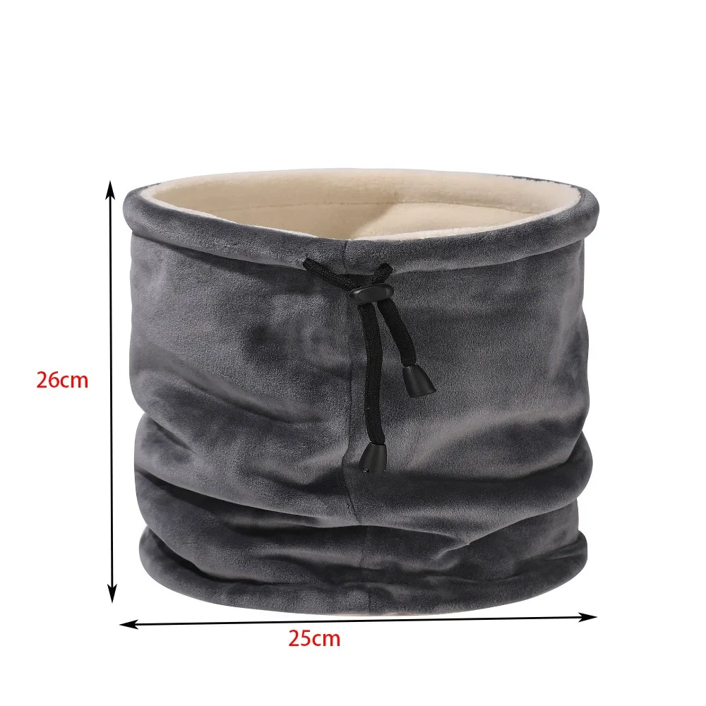 Новые утолщенные теплые шарфы однотонные коралловые бархатные гетры плюшевый