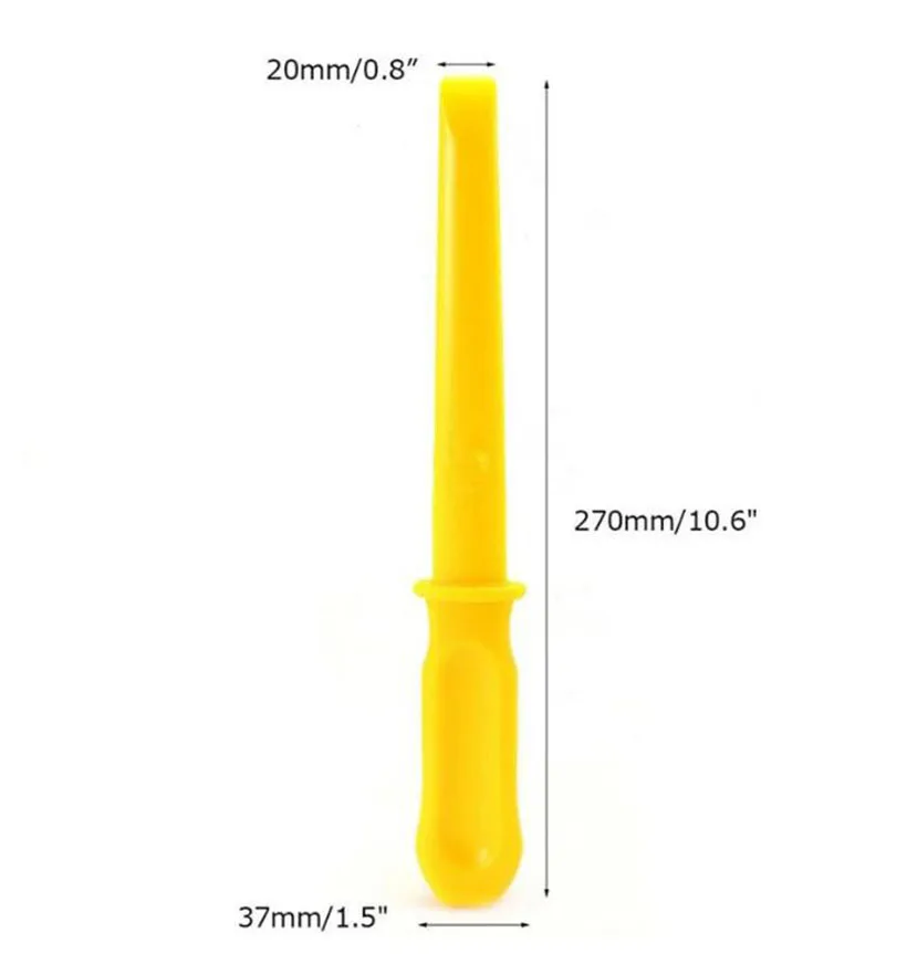 

1PC Wheel Balancer Adhesive Stick On Tape Weight Scraper Remover Tool Yellow