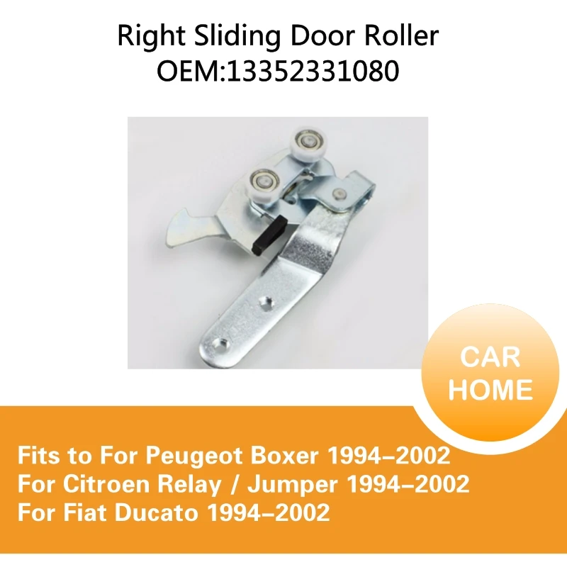 

For Peugeot Boxer 1994-2002 For Citroen Relay Jumper 1994-2002 For Fiat Ducato 1994-2002 Right Sliding Door Roller 13352331080