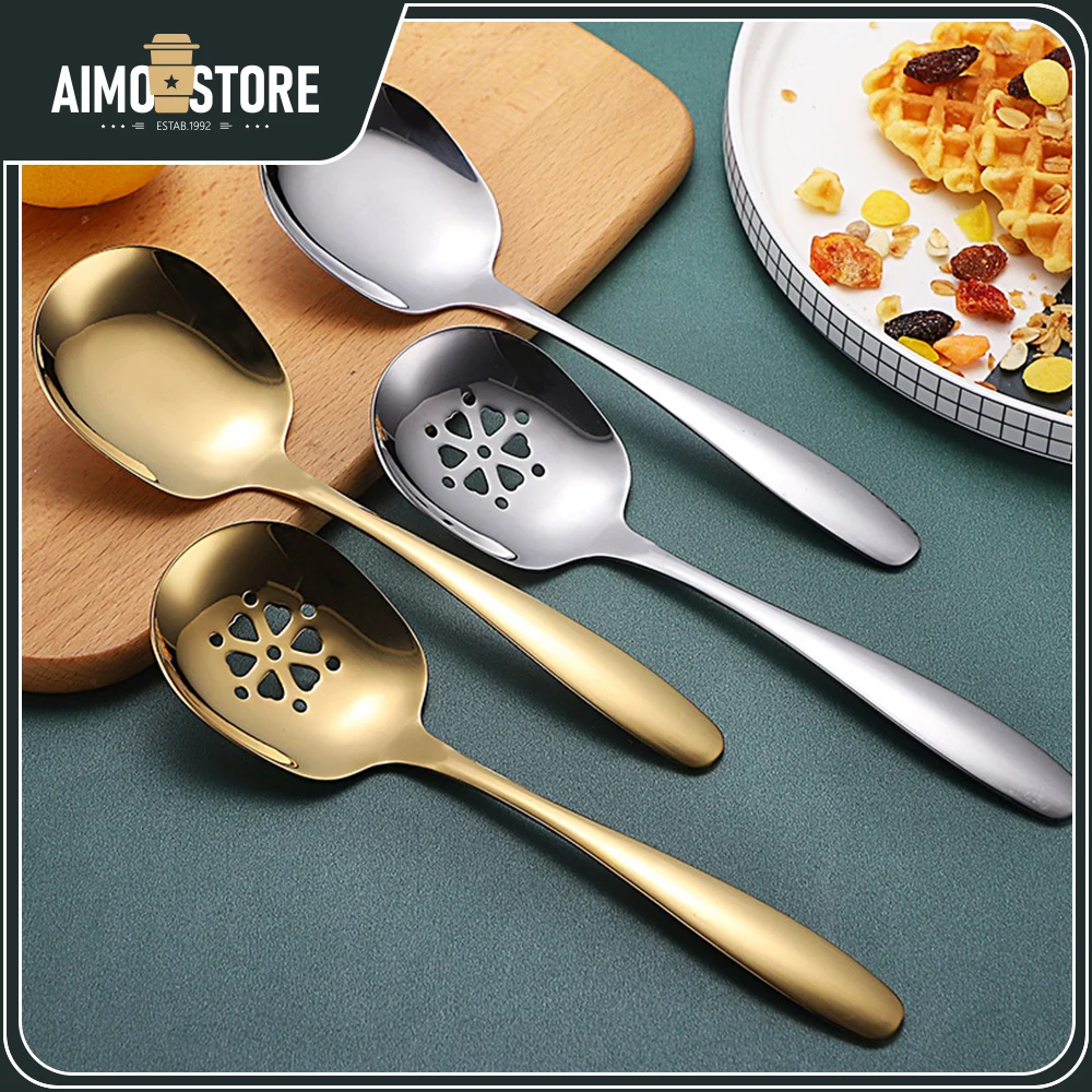 

[Chinese quality] Self-service public dining spoon/colander luxury hotel restaurant meal service tool household kitchen spoon